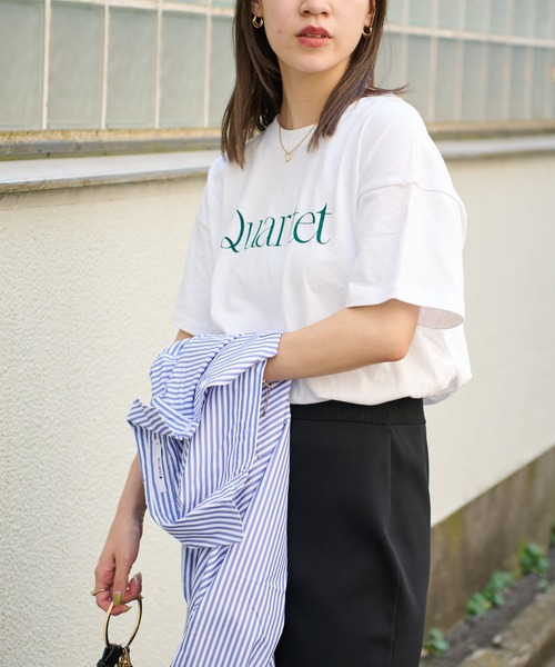 COLONY 2139(コロニートゥーワンスリーナイン)の「USAコットンロゴ入りTシャツ(Tシャツ/カットソー・レディース・ホワイト/ホワイト系その他/ホワイト系その他2/ブラック/ブラック系その他/ブラック系その他2・FREE)」の15枚目の写真