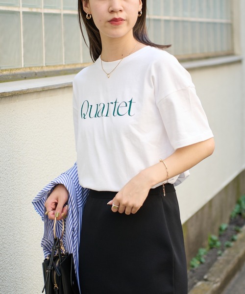 COLONY 2139(コロニートゥーワンスリーナイン)の「USAコットンロゴ入りTシャツ(Tシャツ/カットソー・レディース・ホワイト/ホワイト系その他/ホワイト系その他2/ブラック/ブラック系その他/ブラック系その他2・FREE)」の16枚目の写真