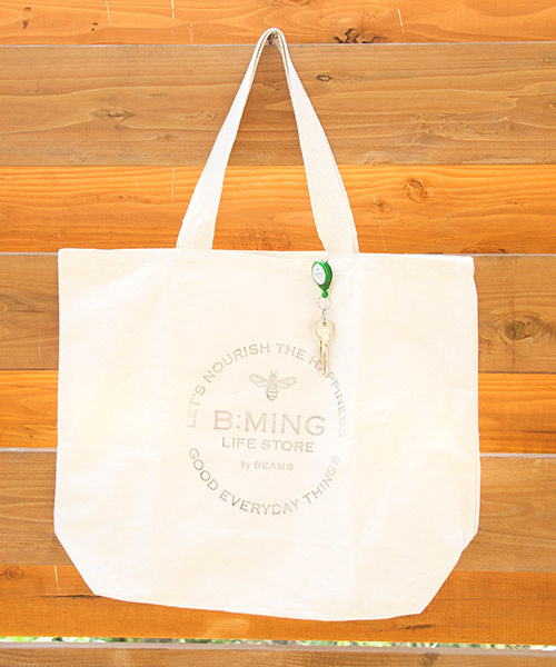 B:MING by BEAMS（ビーミングバイビームス）の「ビーミング by ビームス / USA ECO BAG（トートバッグ・ホワイト系その他・ONE SIZE）」の8枚目の写真