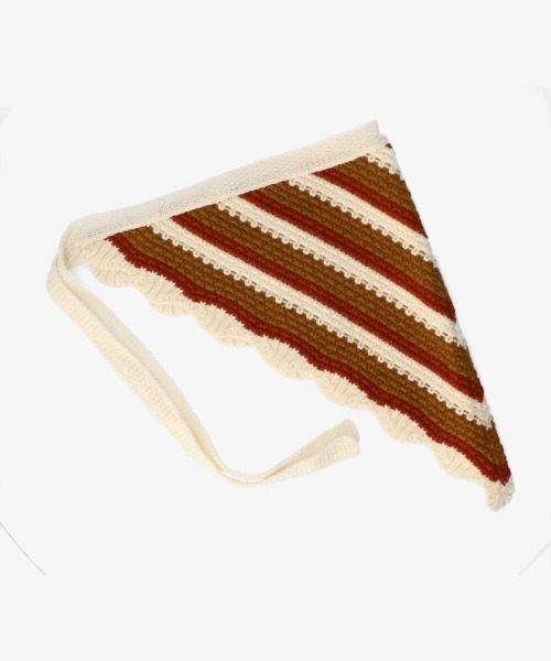 kaorinomori（カオリノモリ）の「kaorinomori ジルスカーフ（バンダナ/スカーフ・レディース・ブラウン/ブルー・ONE SIZE）」の7枚目の写真