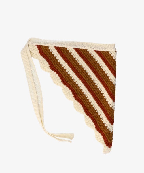 kaorinomori（カオリノモリ）の「kaorinomori ジルスカーフ（バンダナ/スカーフ・レディース・ブラウン/ブルー・ONE SIZE）」の6枚目の写真