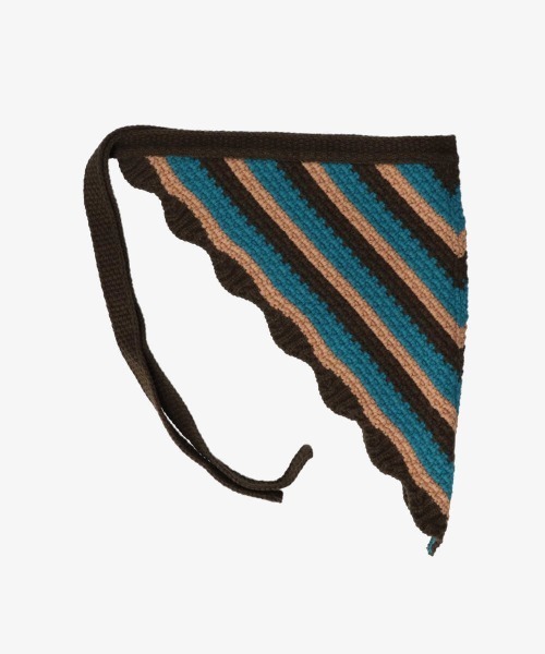 kaorinomori（カオリノモリ）の「kaorinomori ジルスカーフ（バンダナ/スカーフ・レディース・ブラウン/ブルー・ONE SIZE）」の17枚目の写真