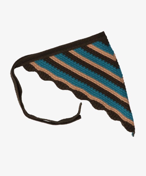 kaorinomori（カオリノモリ）の「kaorinomori ジルスカーフ（バンダナ/スカーフ・レディース・ブラウン/ブルー・ONE SIZE）」の18枚目の写真