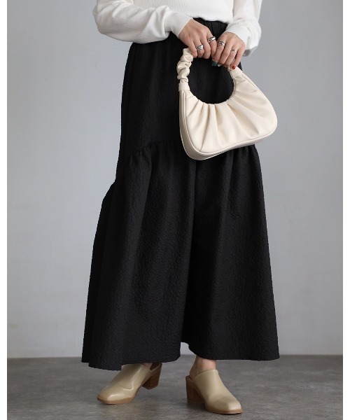 sakishimatokyo（サキシマトーキョー）の「ジャガードティアードスカート（スカート・レディース・ブラック/アイボリー/グリーン/ライトグリーン/ライトブルー・FREE）」の21枚目の写真