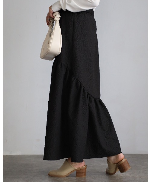 sakishimatokyo（サキシマトーキョー）の「ジャガードティアードスカート（スカート・レディース・ブラック/アイボリー/グリーン/ライトグリーン/ライトブルー・FREE）」の11枚目の写真