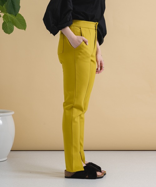 Paradise Picnic（パラダイスピクニック）の「センタースリットストレッチパンツ（その他パンツ・レディース・ブラック/ベージュ/イエロー・FREE）」の18枚目の写真