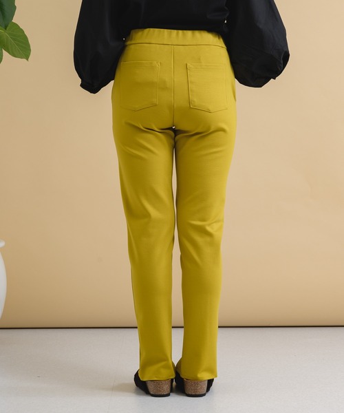 Paradise Picnic（パラダイスピクニック）の「センタースリットストレッチパンツ（その他パンツ・レディース・ブラック/ベージュ/イエロー・FREE）」の4枚目の写真