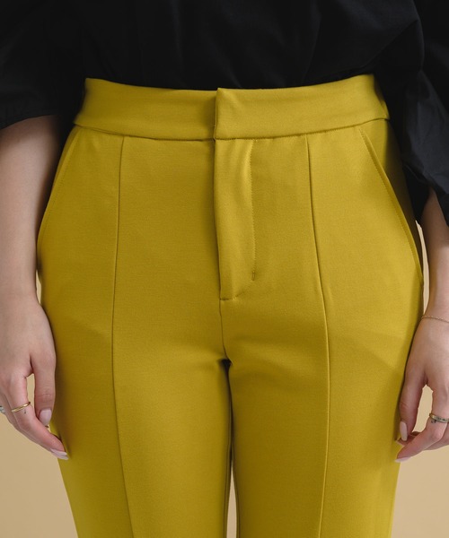 Paradise Picnic（パラダイスピクニック）の「センタースリットストレッチパンツ（その他パンツ・レディース・ブラック/ベージュ/イエロー・FREE）」の14枚目の写真