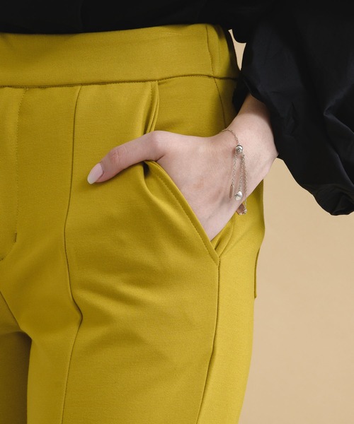 Paradise Picnic（パラダイスピクニック）の「センタースリットストレッチパンツ（その他パンツ・レディース・ブラック/ベージュ/イエロー・FREE）」の16枚目の写真