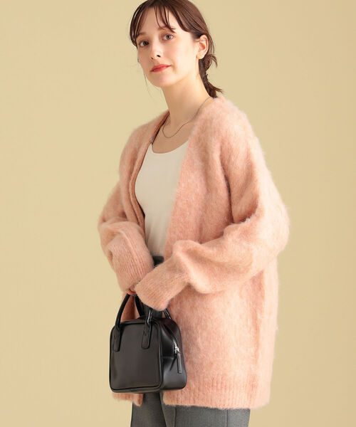 Ray BEAMS(レイビームス)の「Ray BEAMS / カラー シャギー Vネック カーディガン(カーディガン/ボレロ・レディース・ライトブルー/ピンク/イエロー・ONE SIZE)」の22枚目の写真