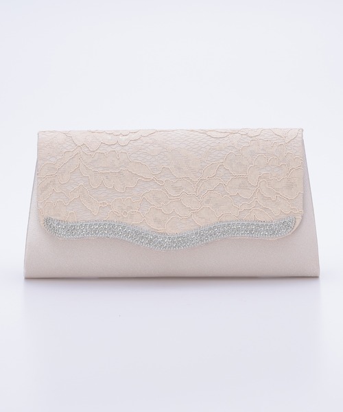 Kana（カナ）の「ウェーブ ラインストーン スクエア 3way 結婚式 お呼ばれ パーティーバッグ（ハンドバッグ・レディース・シルバー/ベージュ/ブラック・フリー）」の16枚目の写真