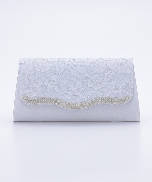 Kana（カナ）の「ウェーブ ラインストーン スクエア 3way 結婚式 お呼ばれ パーティーバッグ（ハンドバッグ・レディース・シルバー/ベージュ/ブラック・フリー）」の18枚目の写真