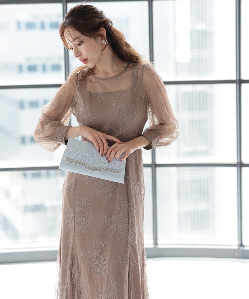 Kana（カナ）の「ウェーブ ラインストーン スクエア 3way 結婚式 お呼ばれ パーティーバッグ（ハンドバッグ・レディース・シルバー/ベージュ/ブラック・フリー）」の13枚目の写真