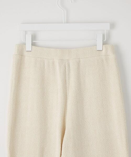 CITEN（シテン）の「＜CITEN＞ヘリンボン セミフレア パンツ（スウェットパンツ・レディース・ダークグレー/オフホワイト・FREE）」の12枚目の写真