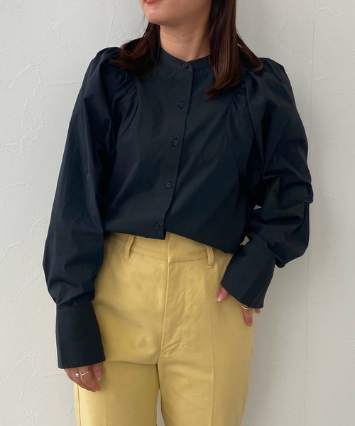 ReNorm（リノーム）の「コットンナイロンブラウス（シャツ/ブラウス・レディース・オフホワイト/ブラック・フリー）」の9枚目の写真