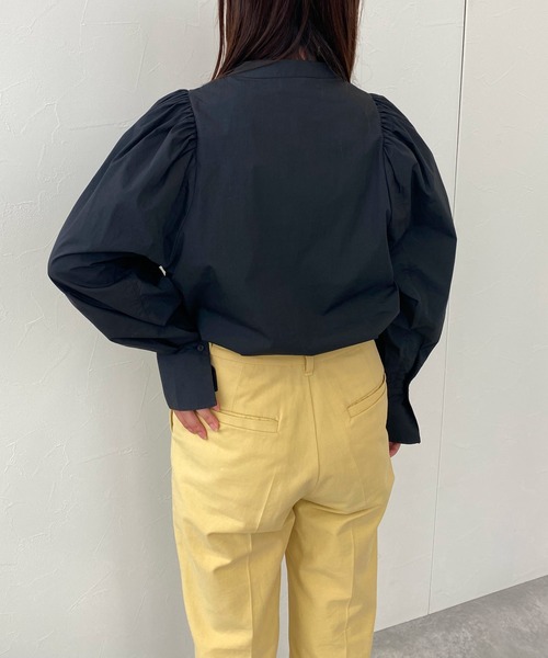 ReNorm（リノーム）の「コットンナイロンブラウス（シャツ/ブラウス・レディース・オフホワイト/ブラック・フリー）」の11枚目の写真