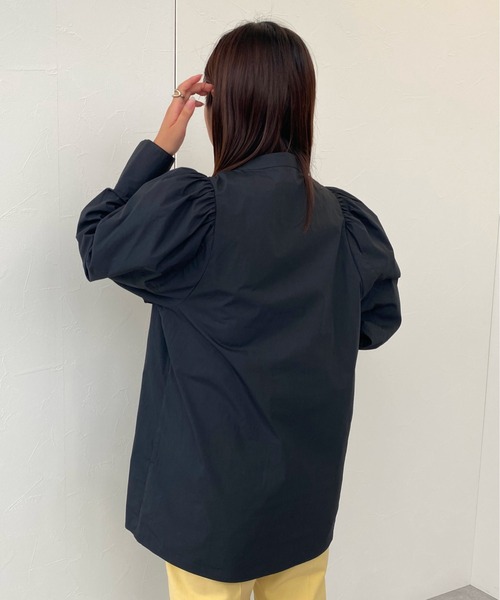 ReNorm（リノーム）の「コットンナイロンブラウス（シャツ/ブラウス・レディース・オフホワイト/ブラック・フリー）」の7枚目の写真