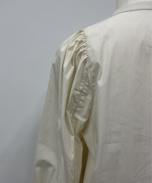 ReNorm（リノーム）の「コットンナイロンブラウス（シャツ/ブラウス・レディース・オフホワイト/ブラック・フリー）」の10枚目の写真