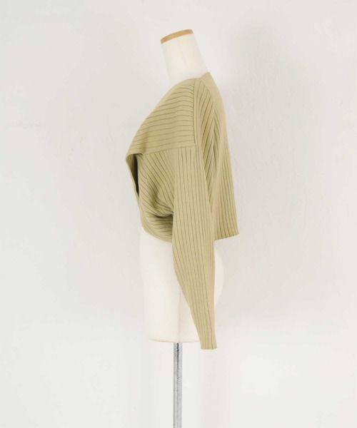 titivate（ティティベイト）の「ﾃﾞｻﾞｲﾝﾆｯﾄﾚｲﾔｰﾄﾞﾜﾝﾋﾟｰｽ（ワンピース・レディース・ダークブラウン/ライトグリーン/グレイッシュベージュ/チャコール・S/M/L）」の5枚目の写真