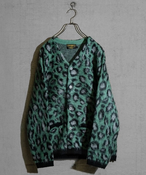 JOHN'S CLOSET(ジョンズクローゼット)の「【22】モヘアタッチ ジャガード カラー カーディガン ソリッド/レオパード/チェック(カーディガン/ボレロ・メンズ・ブラック/ネイビー/ブラウン/ターコイズブルー/グリーン/マスタード/ブラック系その他/ブラウン系その他/グリーン系その他/オレンジ/ブラウン系/ベージュ系/オリーブ系/グリーン系/ネイビー系/ブルー系/オリーブ系2/オフホワイト/ブラック系2/ネイビー系2/ピンク系/ブラック系3/ブルー系3/マルーン/ピンク系その他/ホワイト系その他/ホワイト系3・MEDIUM/LARGE/X-LARGE)」の16枚目の写真