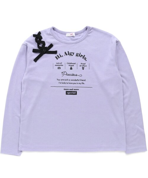 algy(アルジー)の「もちふわアイコンロンT(Tシャツ/カットソー・キッズ・オフホワイト/ブラック/ミント/ラベンダー・X-SMALL/MEDIUM/SMALL/XX-SMALL)」の4枚目の写真