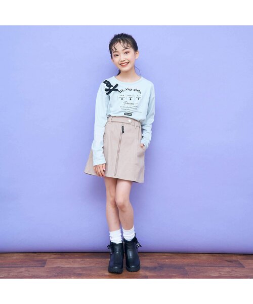 algy(アルジー)の「もちふわアイコンロンT(Tシャツ/カットソー・キッズ・オフホワイト/ブラック/ミント/ラベンダー・X-SMALL/MEDIUM/SMALL/XX-SMALL)」の11枚目の写真
