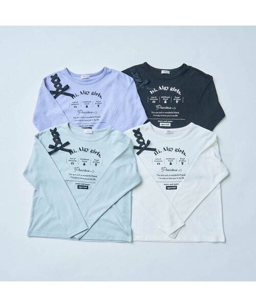 algy(アルジー)の「もちふわアイコンロンT(Tシャツ/カットソー・キッズ・オフホワイト/ブラック/ミント/ラベンダー・X-SMALL/MEDIUM/SMALL/XX-SMALL)」の20枚目の写真