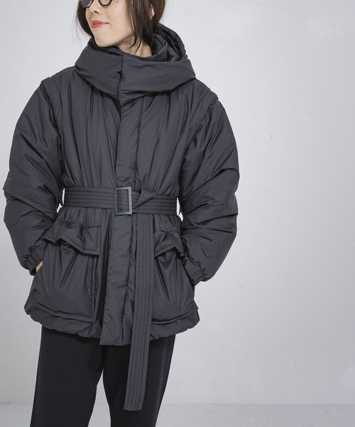 WILD THINGS（ワイルドシングス）の「『25周年別注』WILDTHINGS　4WAY JACKET（ダウンジャケット/コート・レディース・ブラック/カーキ・FREE）」の7枚目の写真