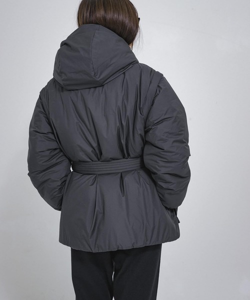 WILD THINGS（ワイルドシングス）の「『25周年別注』WILDTHINGS　4WAY JACKET（ダウンジャケット/コート・レディース・ブラック/カーキ・FREE）」の8枚目の写真
