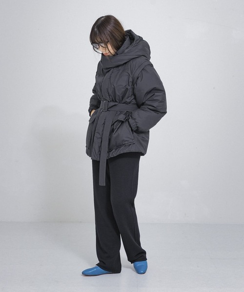 WILD THINGS（ワイルドシングス）の「『25周年別注』WILDTHINGS　4WAY JACKET（ダウンジャケット/コート・レディース・ブラック/カーキ・FREE）」の17枚目の写真