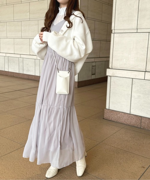 apres jour(アプレジュール)の「キャンディースリーブレースインナー【ZOZOTOWN限定アイテム】(シャツ/ブラウス・レディース・ブラック/オフホワイト・X-LARGE/フリー)」の18枚目の写真