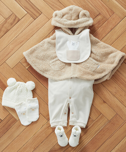 COMME CA ISM(コムサイズム)の「ぼんてん 耳付き ニットキャップ(その他ベビー用品・キッズ・ホワイト/ベージュ・FREE)」の13枚目の写真