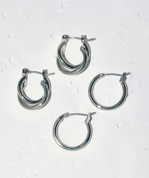 GOLDY(ゴールディ)の「【GOLDY】ミニマル 2ペア ピアス / 1200910/1200908 / 1201203※(ピアス(両耳用)・レディース・シルバー系その他/ゴールド系その他/ゴールド/シルバー/マルチ/シルバー系その他4/シルバー系その他6/ゴールド系その他5/シルバー系その他5/ゴールド系その他4/シルバー系その他3・FREE)」の2枚目の写真