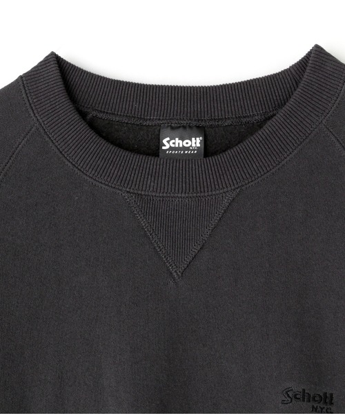 schott（ショット）の「Schott/ショット/CREWNECK SWEATSHIRT/クルーネック スウェットシャツ（スウェット・メンズ・チャコール/その他/キナリ/オリーブ系・2XL/M/XL/L）」の12枚目の写真