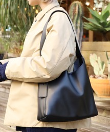 ▲フェイクレザー ワイドベルト ショルダーバッグ