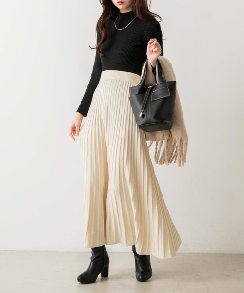 OLUPIC（オルピック）の「OLUPIC/【WEB限定】ニットフレアスカート（スカート・レディース・アイボリー/ブラウン/ダークグレー・FREE）」の19枚目の写真