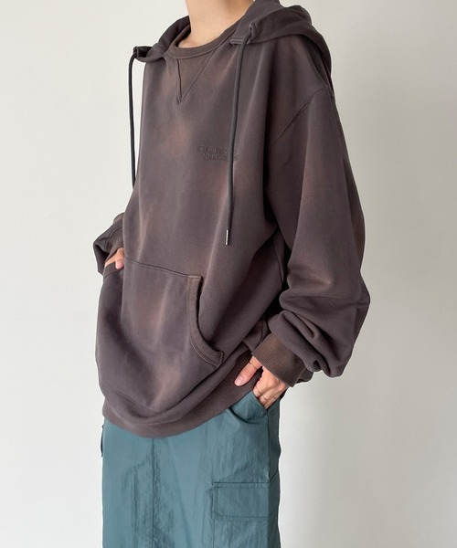 CANAL JEAN(キャナルジーン)の「choice_cnl 刺繍ピグメントパーカー(パーカー・レディース・ブラック・ONE SIZE)」の19枚目の写真