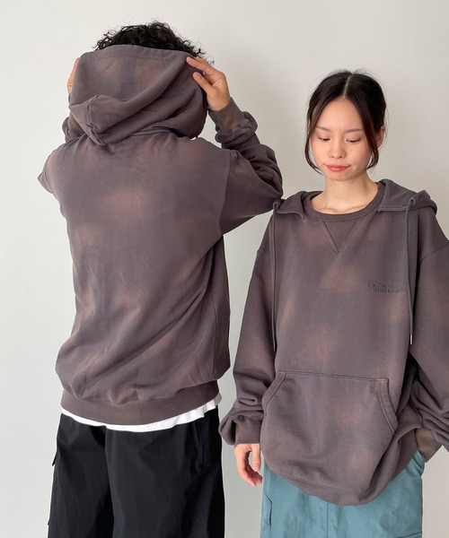 CANAL JEAN(キャナルジーン)の「choice_cnl 刺繍ピグメントパーカー(パーカー・レディース・ブラック・ONE SIZE)」の18枚目の写真