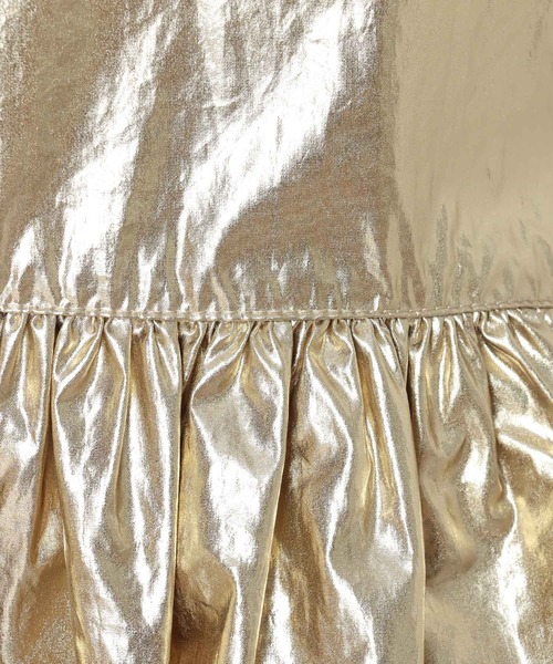 メタリック切替マーメイドスカート