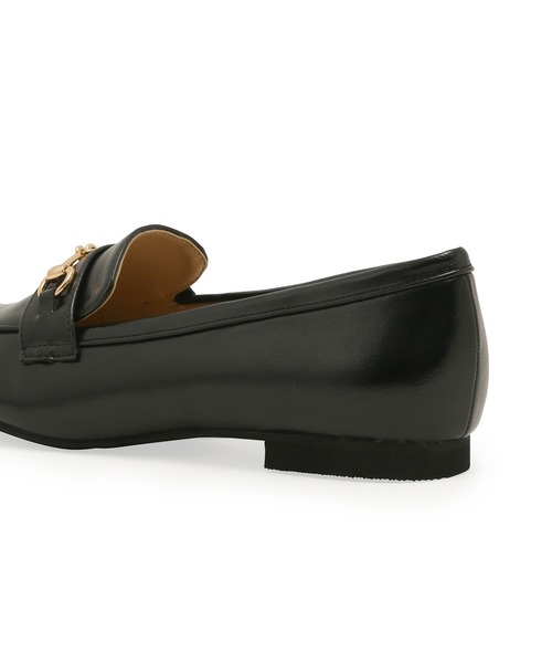 HARUTA（ハルタ）の「ROPE' PICNIC PASSAGE byHARUTA/リンクルエナメルビット付フラットローファー（ローファー・レディース・キナリ/ブラック・22.5cm/23.0cm/23.5cm/24.0cm/24.5cm）」の5枚目の写真