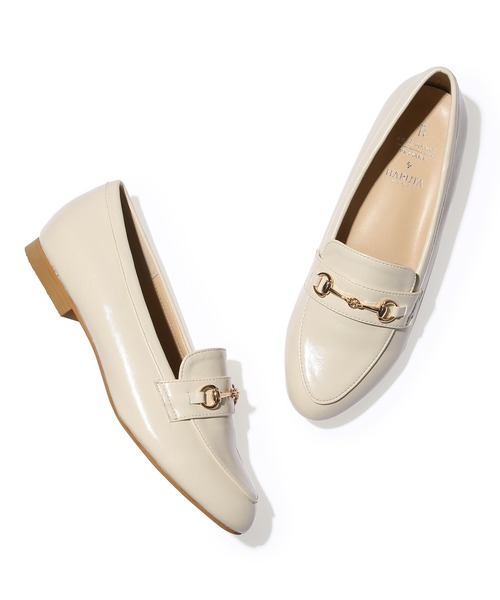 HARUTA（ハルタ）の「ROPE' PICNIC PASSAGE byHARUTA/リンクルエナメルビット付フラットローファー（ローファー・レディース・キナリ/ブラック・22.5cm/23.0cm/23.5cm/24.0cm/24.5cm）」の10枚目の写真