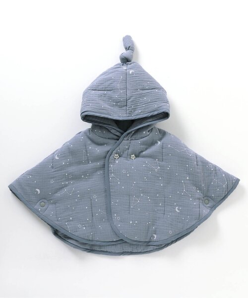 apres les cours（アプレレクール）の「ダブルガーゼベビーマント（おくるみ・キッズ・ピンク/ブルー・80/90）」の6枚目の写真