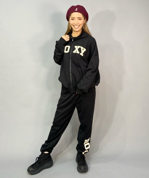 新品 タグ付き ロキシー ルーズシルエット フロントロゴ フルジップ パーカー ROXY（ロキシー）の「ROXY/ロキシー ルーズシルエット/フロント
