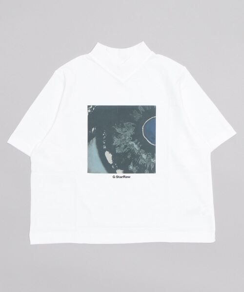 G-STAR RAW（ジースターロゥ）の「EYE DYE BOXY MOCK V-NECK TOP