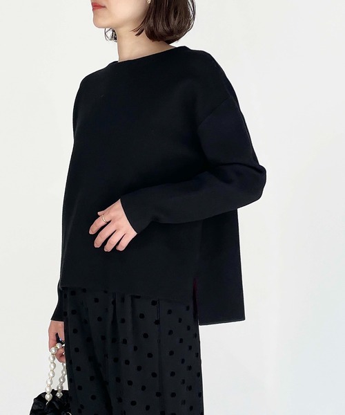 PICCIN(ピッチン)の「配色プルオーバー(Tシャツ/カットソー・レディース・オフホワイト/ブラック/エメラルド・M)」の15枚目の写真