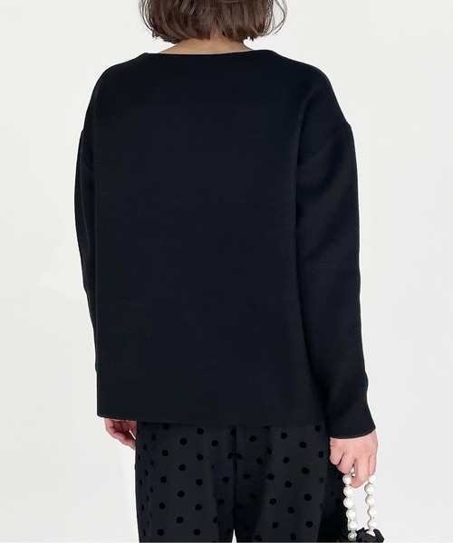 PICCIN(ピッチン)の「配色プルオーバー(Tシャツ/カットソー・レディース・オフホワイト/ブラック/エメラルド・M)」の16枚目の写真