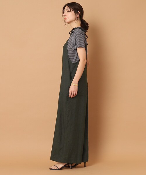 DRESSTERIOR(ドレステリア)の「◆TICCA(ティッカ)リネンコンビネゾン(サロペット/オーバーオール・レディース・カーキ・00)」の6枚目の写真