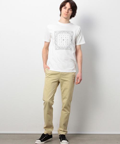 coen(コーエン)の「【smart 2015年 7月号掲載】USAコットンプリントTバンダナ(Tシャツ/カットソー・メンズ・ホワイト/ネイビー・X-LARGE/MEDIUM/LARGE/SMALL)」の10枚目の写真