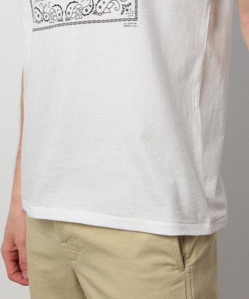 coen(コーエン)の「【smart 2015年 7月号掲載】USAコットンプリントTバンダナ(Tシャツ/カットソー・メンズ・ホワイト/ネイビー・X-LARGE/MEDIUM/LARGE/SMALL)」の13枚目の写真