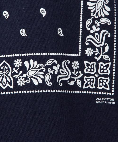 coen(コーエン)の「【smart 2015年 7月号掲載】USAコットンプリントTバンダナ(Tシャツ/カットソー・メンズ・ホワイト/ネイビー・X-LARGE/MEDIUM/LARGE/SMALL)」の6枚目の写真